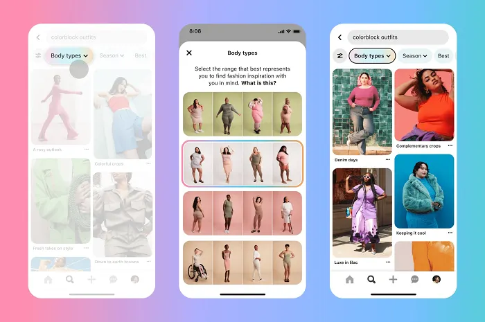 Read more about the article Pinterest Expands Body Type Search to More Users and Verticals