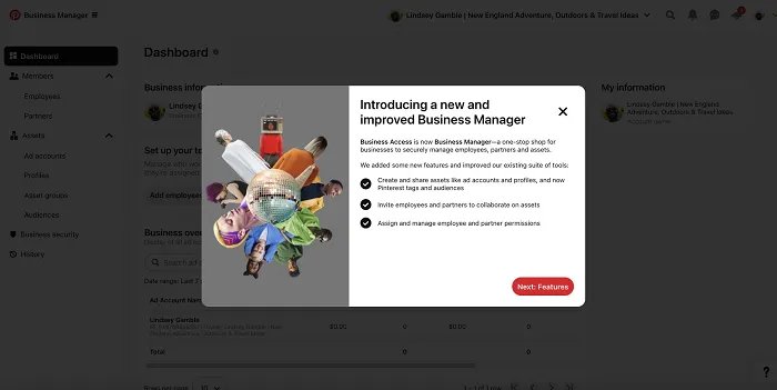 Pinterest Adds New Collaboration Features to Business Manager